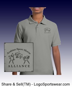 Port Authority Youth Silk Touch Polo Design Zoom